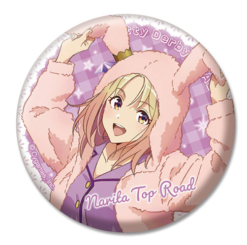 アニメ『ウマ娘 プリティーダービー ROAD TO THE TOP』 描き下ろし缶バッジ ナリタトップロード[ペンギンパレード]《在庫切れ》