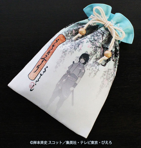 THE LAST NARUTO うちはサスケ 巾着袋 NARUTO-ナルト- 疾風伝 ホログラム缶バッジ入り巾着 うちはサスケ