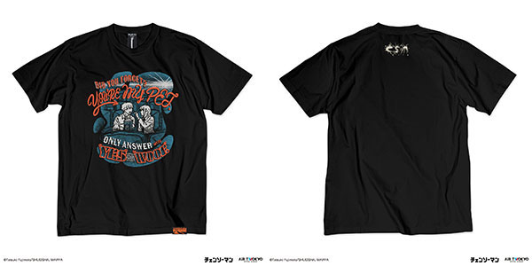 TVアニメ『チェンソーマン』 オープニングイラストTシャツ3 ブラック XL[AIR TWOKYO]《在庫切れ》