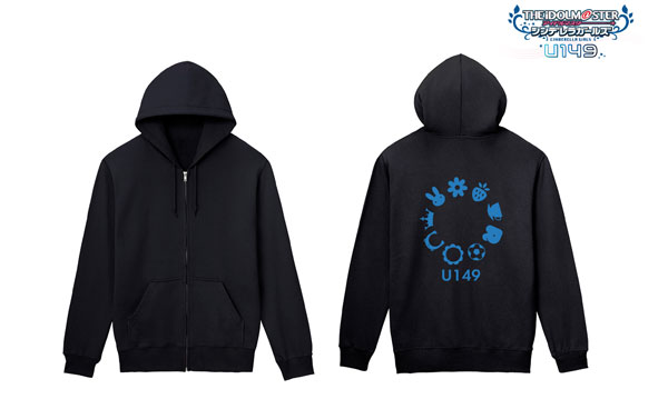 TVアニメ「アイドルマスター シンデレラガールズ U149」 モチーフ柄 バックプリントジップパーカー レディース XXXL[アルマビアンカ]《在庫切れ》