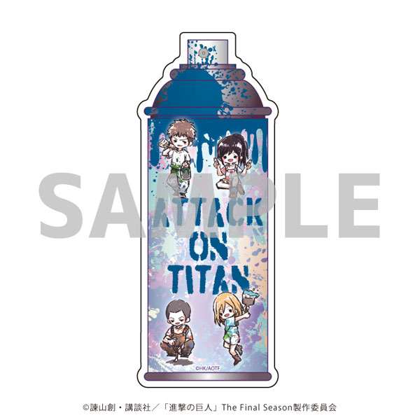 コレクションボトル「進撃の巨人」07/ペイントver. ジャン＆コニー＆サシャ＆ヒストリア(グラフアートイラスト)[A3]《在庫切れ》