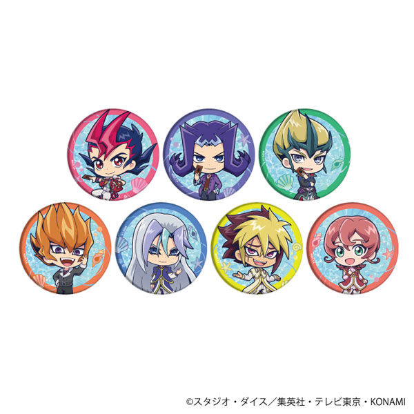 缶バッジ「遊☆戯☆王ZEXAL」06/夏ver. ミニキャライラスト 7個入りBOX