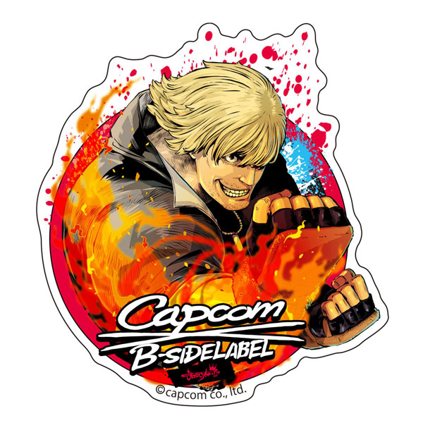 CAPCOM×B-SIDEステッカー ストリートファイター6 ケン[B-SIDE LABEL