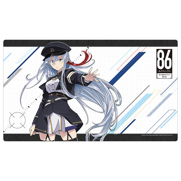 α2 86-エイティシックス- 下着&横になる レーナ スリーブ&プレイマット TVアニメ 「86―エイティシックス―」 より、レーナの描き下ろし白黒