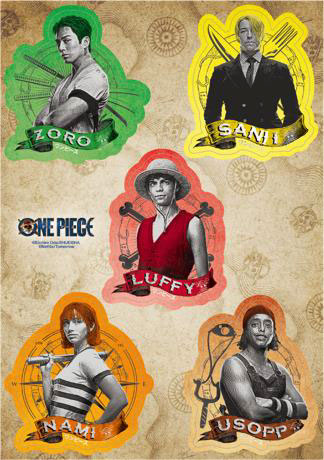 ONE PIECE』(Netflix) ステッカー 麦わらの一味[トイサピエンス]《在庫