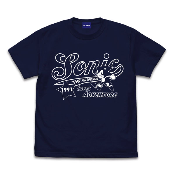 ソニック・ザ・ヘッジホッグ ソニック アメリカン Tシャツ/NAVY-S[コスパ]