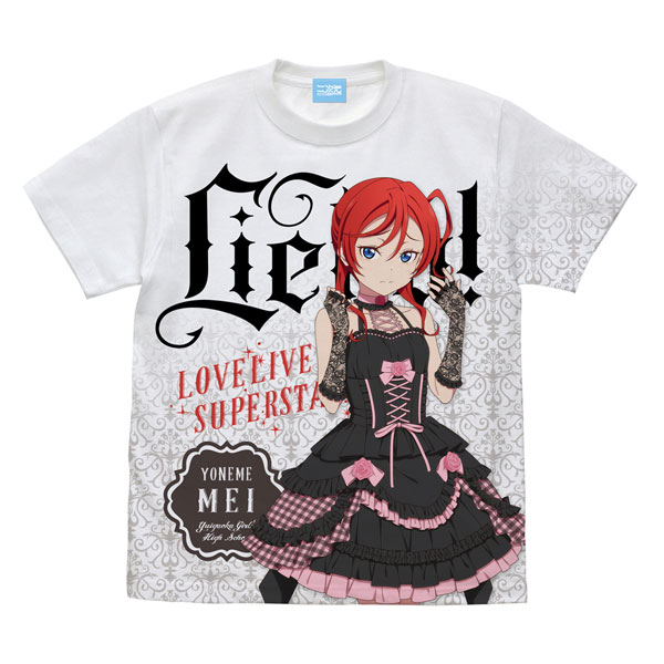 ラブライブ！スーパースター！！ 描き下ろし 米女メイ フルグラフィックTシャツ ロリータファッション Ver./WHITE-XL（再販）[コスパ]《０６月予約》