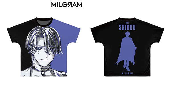 MILGRAM -ミルグラム- シドウ Ani-Art BLACK LABEL フルグラフィックTシャツ ユニセックス S[アルマビアンカ]《在庫切れ》