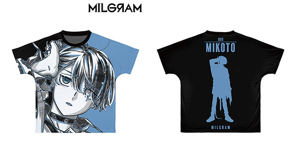 ミルグラム　Tシャツ　ミコト MILGRAM -ミルグラム- ミコト Ani-Art BLACK LABEL フルグラフィックT