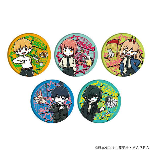 缶バッジ「チェンソーマン」03/グラフアートイラスト 5個入りBOX[MAPPA