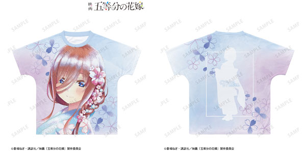 映画『五等分の花嫁』 中野三玖 桜和装ver. Ani-Art aqua label フルグラフィックTシャツ ユニセックス S