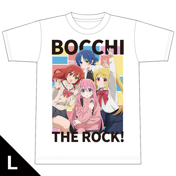 ぼっち・ざ・ろっく！ TシャツA[ひとり＆虹夏＆リョウ＆郁代] Lサイズ[アズメーカー]《在庫切れ》