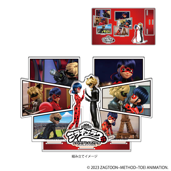 プレミアム アクリルジオラマプレート「ミラキュラス レディバグ＆シャ