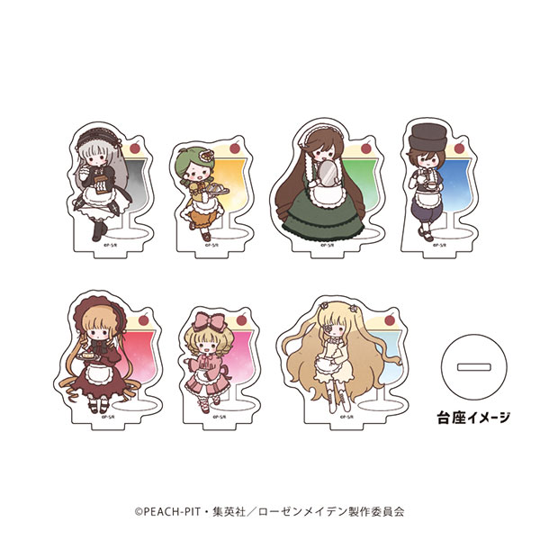 雑貨　全8種セット 「アクリルぷちスタンド ローゼンメイデン 06.レトロアートイラスト」 TVアニメ『ローゼンメイデン』新作グッズが発売！ 真紅たちが