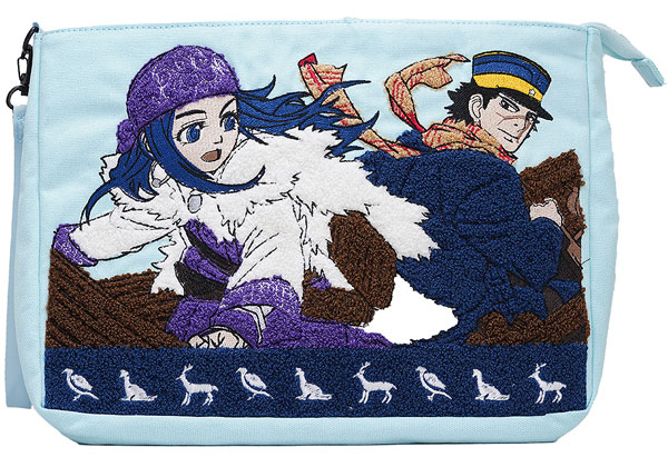 ゴールデンカムイ 相良刺繍ハンドバッグ 杉元とアシリパ