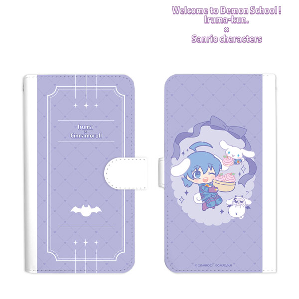 魔入りました！入間くん×サンリオキャラクターズ 鈴木入間 × シナモロール 手帳型スマホケース(M)[アルマビアンカ]《在庫切れ》