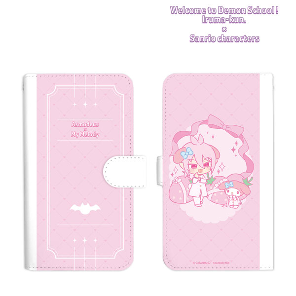 魔入りました！入間くん×サンリオキャラクターズ アスモデウス・アリス × マイメロディ 手帳型スマホケース(M)[アルマビアンカ]《在庫切れ》