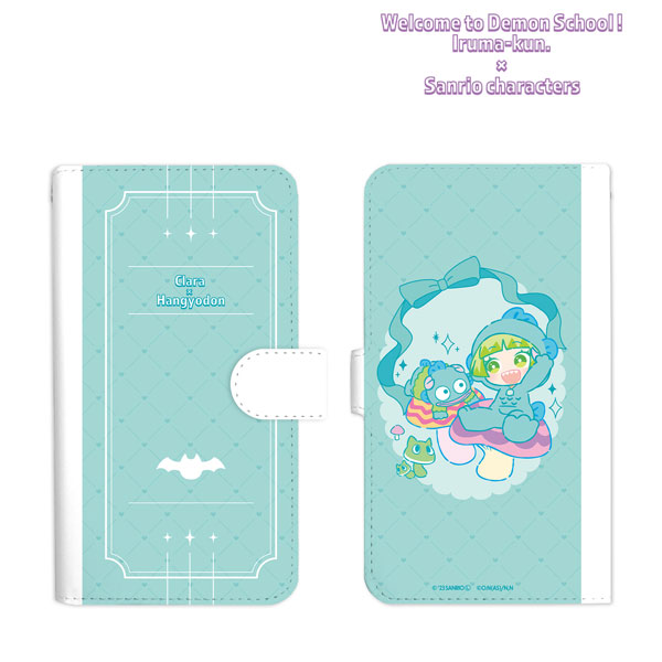 魔入りました！入間くん×サンリオキャラクターズ ウァラク・クララ × ハンギョドン 手帳型スマホケース(M)[アルマビアンカ]《在庫切れ》