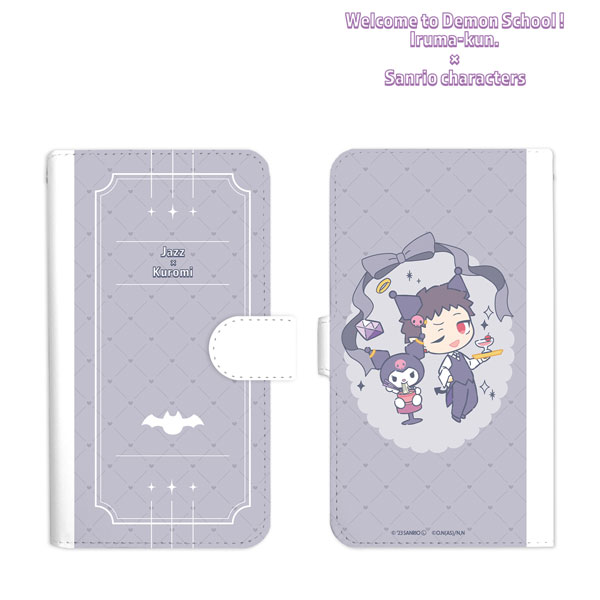 魔入りました！入間くん×サンリオキャラクターズ アンドロ・M・ジャズ × クロミ 手帳型スマホケース(L)[アルマビアンカ]《在庫切れ》