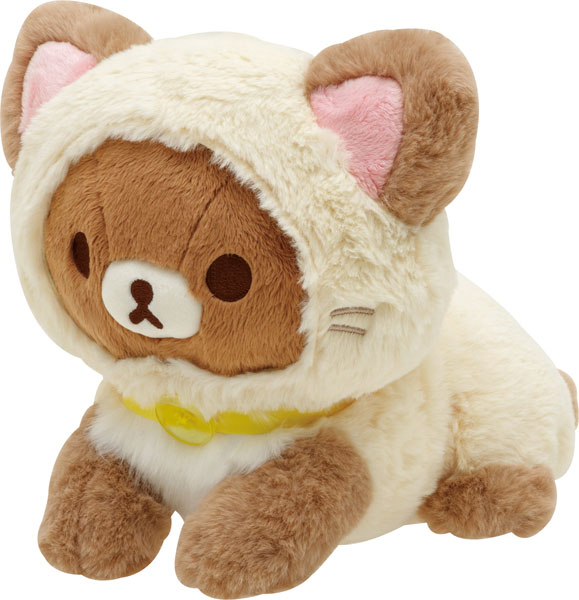 MO21801 リラックマ ねこねこの湯 ねこねこひざのりぬいぐるみ チャイ