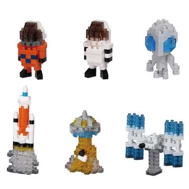 nanoblock(ナノブロック) ミニナノ NBMC_58 宇宙コレクション 6個入りBOX[カワダ]《在庫切れ》
