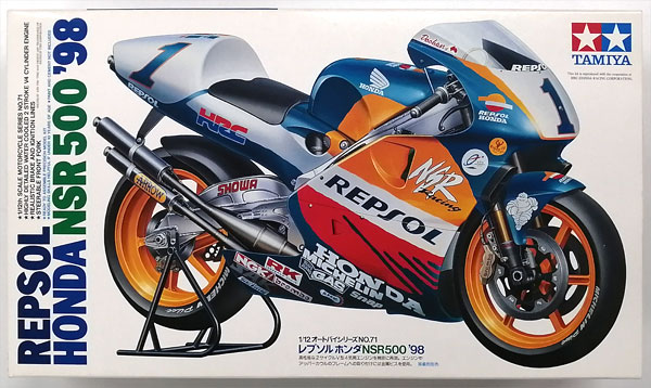 1/12 オートバイシリーズ No.71 REPSOL HONDA NSR500 '98 プラモデル