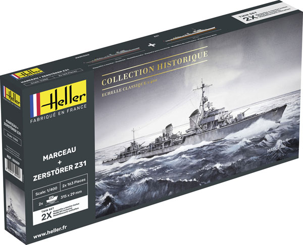 1/400 Z31 駆逐艦 マルソー ＆ ツェルステラー 2艦セット プラモデル[エレール]《在庫切れ》