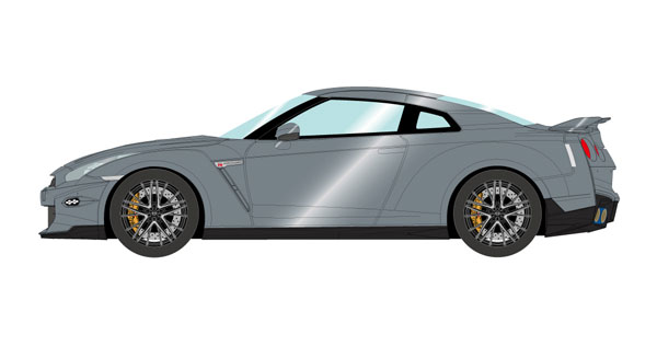 ミニカー　1/43 NISSAN GT-R Premium edition 2024(ダークメタルグレー) [EM695D] アイドロン 1/43 日産 GT-R プレミアムエディション T-spec 2024