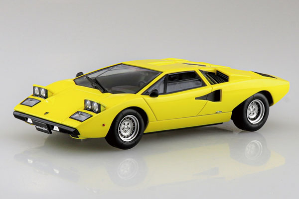 ザ・スナップキット No.20-B ランボルギーニ カウンタック LP400(イエロー) プラモデル（再販）[アオシマ]《発売済・在庫品》