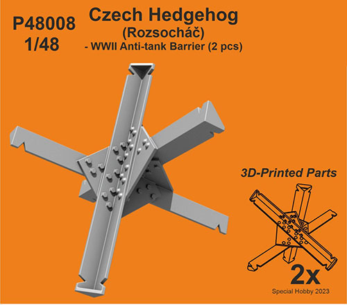 1/48 独・チェコのハリネズミ(鋼材製対戦車障害物)2個[CMK]《在庫切れ》