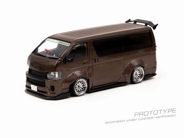 1/43 Toyota Hiace Widebody Brown