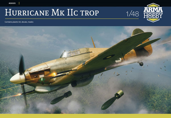 1/48 ホーカー ハリケーン Mk.IIc Trop プラモデル[Arma Hobby]《発売