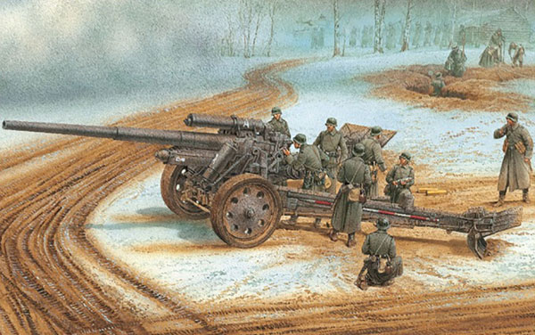 絶対的な信頼 ドイツ軍 WW.II 1/35 10cm アルミ砲身/フィギュア sK18カノン砲 その他