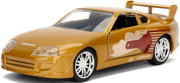 1/32 F＆F スラップ・ジャック トヨタ スープラ ゴールド[Jada Toys