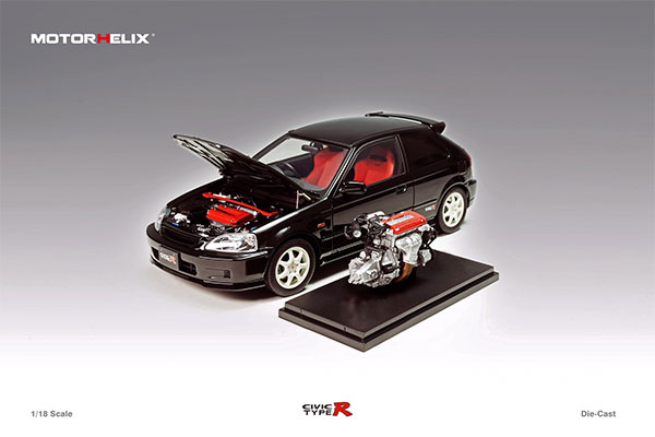 1/18 ホンダ シビック タイプR EK9-120 後期型 フル開閉 スター