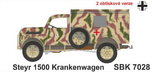 1/72 シュタイヤー1500 野戦救急車 プラモデル[セイバーキッツ]《在庫切れ》