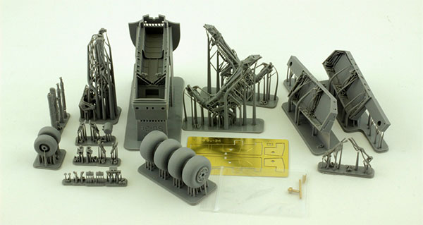【感謝価格】 1/48 Su-34 着陸装置(トランぺッター用)[オレンジ フルバック その他