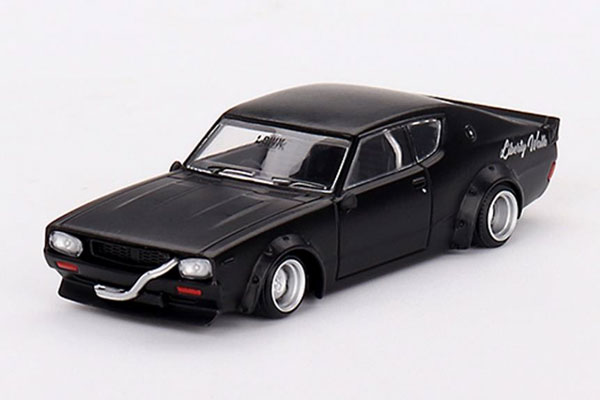 1/64 Nissan スカイライン ケンメリ リバティーウォーク マットブラック[MINI GT]