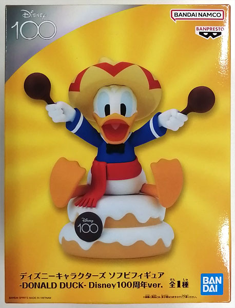 中古】(本体A/箱B)ディズニーキャラクターズ ソフビフィギュア -DONALD