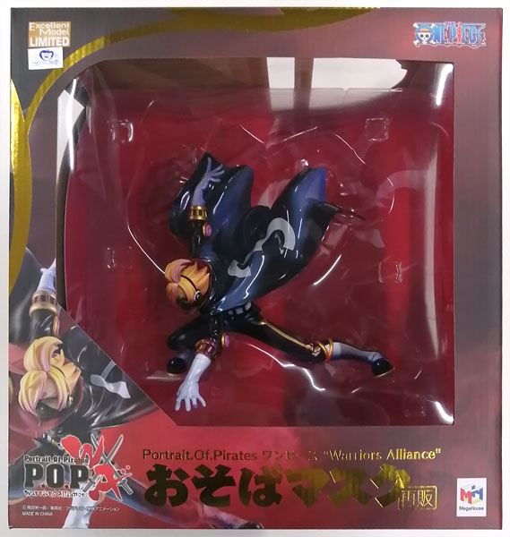 【中古】Portrait.Of.Pirates ワンピース “Warriors Alliance” おそばマスク 完成品フィギュア (メガトレショップ、ジャンプキャラクターズストア等限定)[メガハウス]