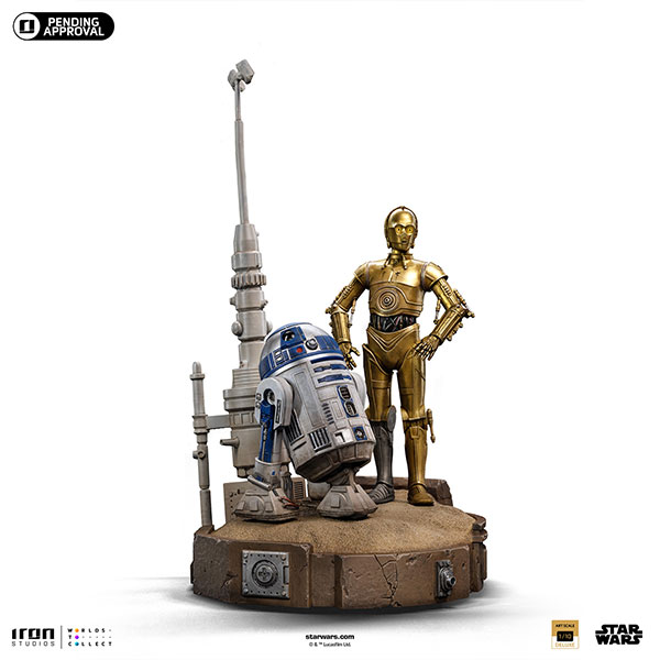 スター・ウォーズ アイアン・スタジオ スタチュー デラックス・アートスケール 1/10 C-3PO＆R2-D2 [アイアン・スタジオ]【送料無料】《在庫切れ》