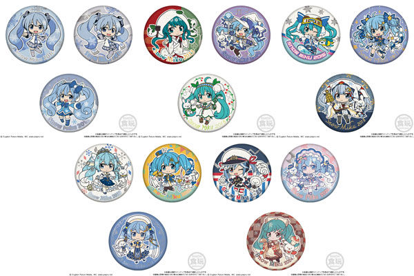 CAN BADGE COLLECTION SNOW MIKU2024 14個入りBOX (食玩)[バンダイ 