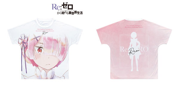 Re：ゼロから始める異世界生活 ラム Ani-Art aqua label フルグラフィックTシャツ ユニセックス XS[アルマビアンカ]《在庫切れ》