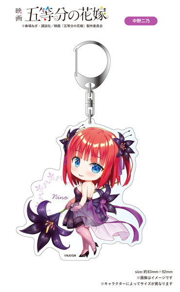 映画「五等分の花嫁」 ミニキャラアクリルキーホルダー 中野二乃 
