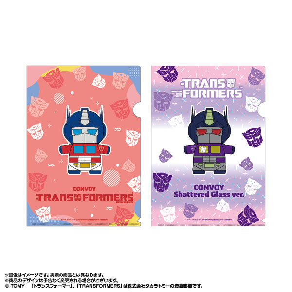もちぼっつ トランスフォーマー クリアファイルセット コンボイ/コンボイ シャッタードグラスver.[あみあみ]《０２月予約》
