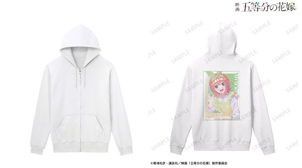 五等分の花嫁 四葉 制服エプロンver. Ani-Art clear label バックプリントジップパーカー メンズ XL[アルマビアンカ]《在庫切れ》