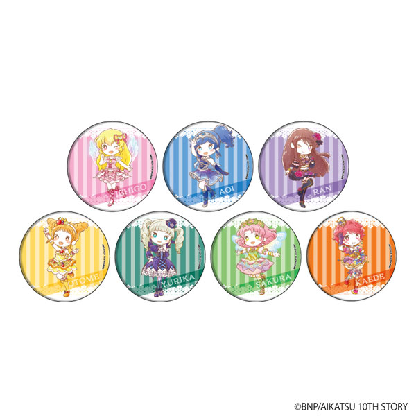 缶バッジ「アイカツ！」05/ グラフアートイラスト 7個入りBOX[A3