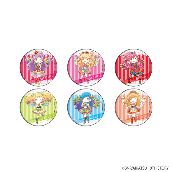 缶バッジ「アイカツ！」11/スクールドレスver. コンプリートBOX