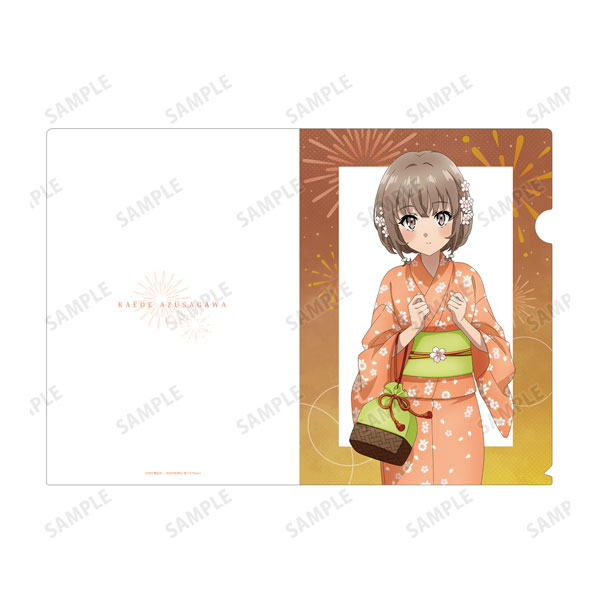 青春ブタ野郎はおでかけシスターの夢を見ない 描き下ろし 梓川花楓 浴衣ver. クリアファイル[アルマビアンカ]《在庫切れ》