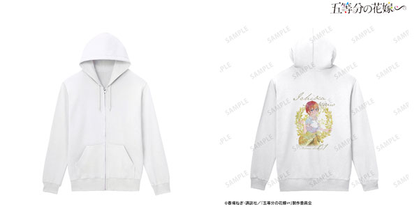 五等分の花嫁∽ 中野一花 grunge CANVAS バックプリントジップパーカー メンズ XS[アルマビアンカ]《在庫切れ》